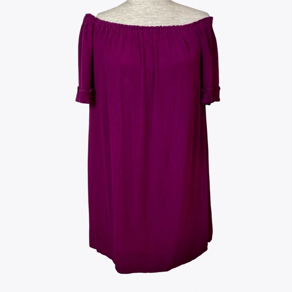Xhilaration maroon lined textured dress Size Small EUC - Picture 1 of 6